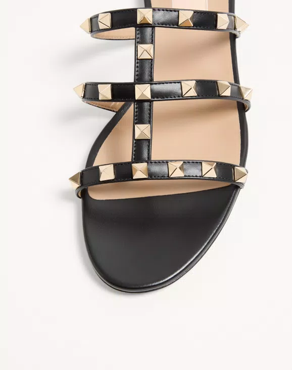 Valentino Rockstud Flat Slide Sandal - Image 3